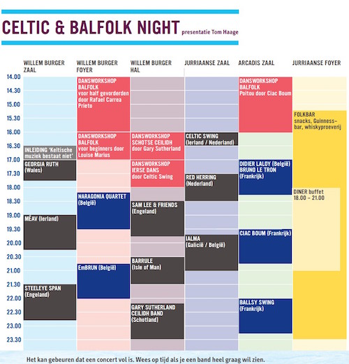 tijdschema celtic & balfolknight 2015