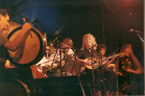 De Dannan live in Zwolle, 27-09-1986, Mary Black is 2de van rechts