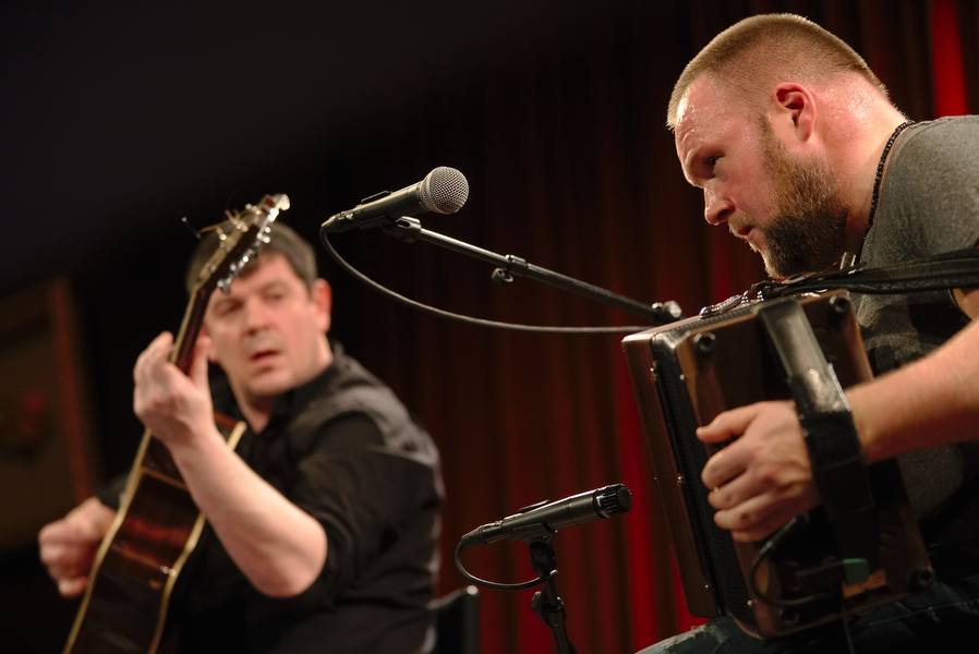 Shane Mc Gowan en David Munnelly Shane Mc Gowan en David Munnelly