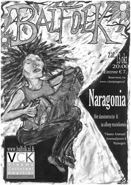 Een poster die gemaakt werd voor een bal met Naragonia Een poster die gemaakt werd voor een bal met Naragonia