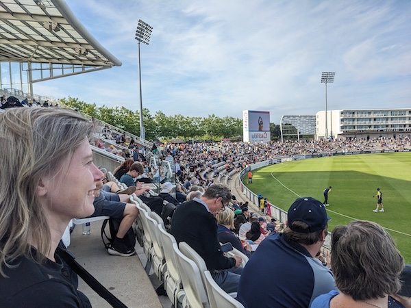 Cricketwedstrijd in Southampton, foto Honza Bartošek