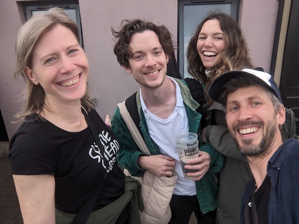 Celtic Link crew: Loes, Caolán, Jenn, Honza, foto Honza Bartošek