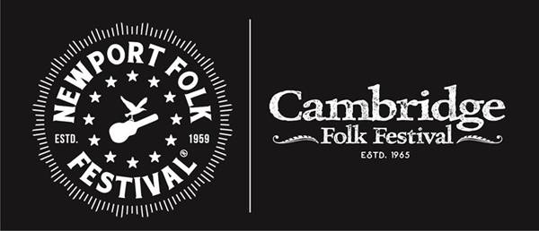 newport folk festival en cambridge folk festival logos