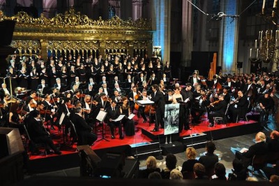 Requiem voor Auschwitz, bij de uitvoering in Amsterdam