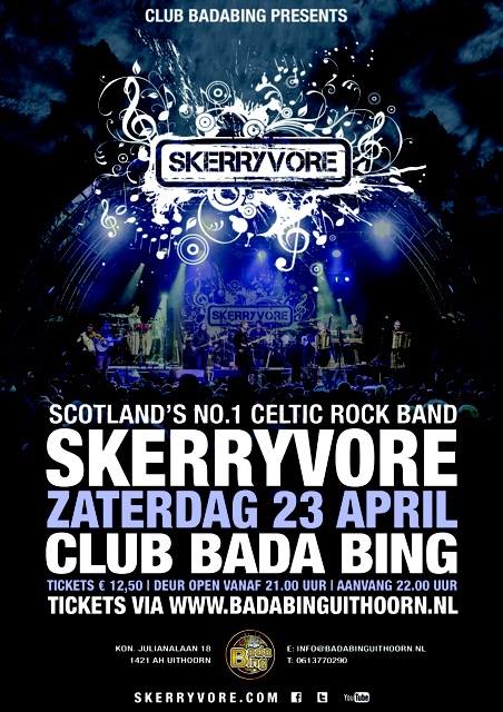 skerryvore affiche uithoorn 23 april 2016